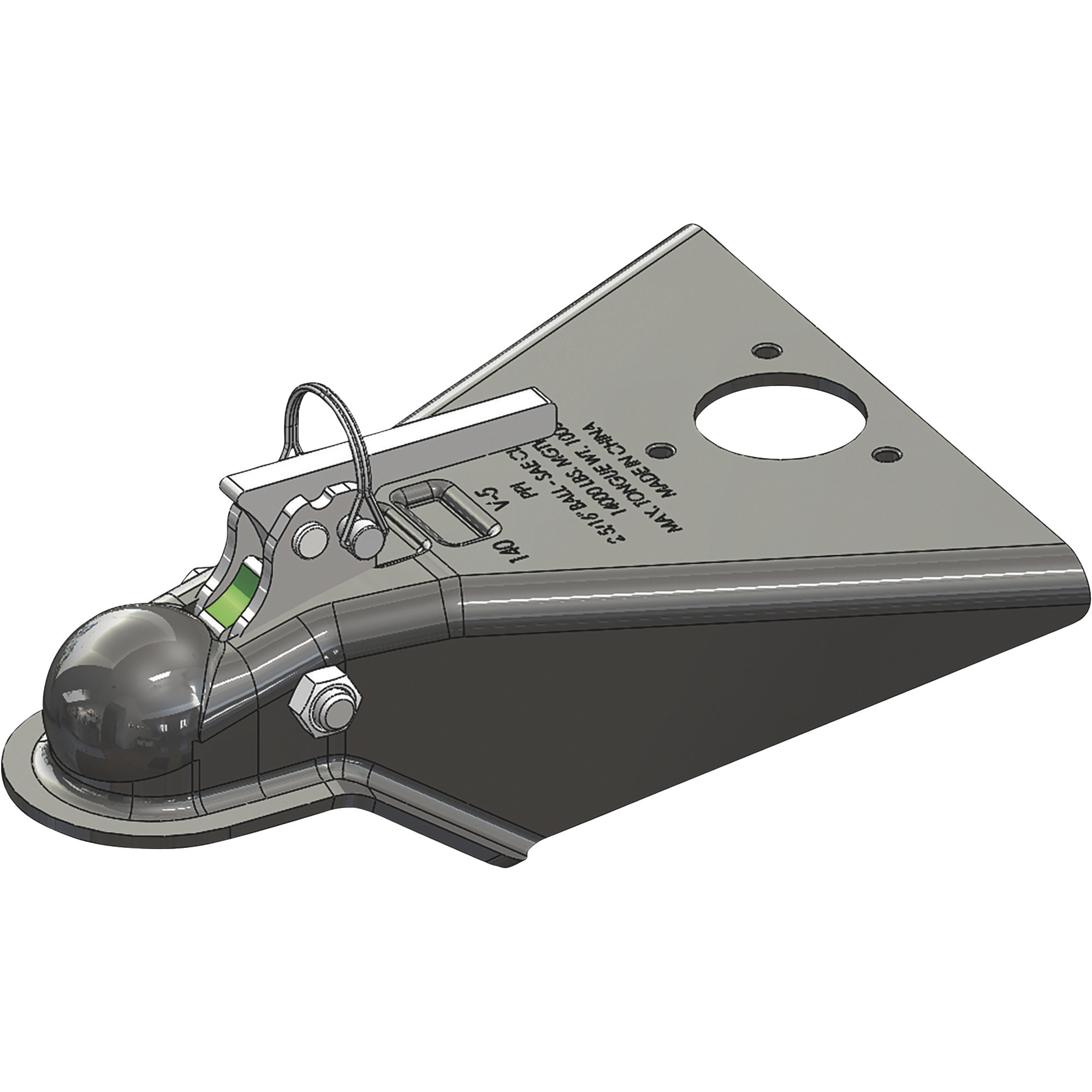 Ultra-Tow XTP Auto-Locking A-Frame Trailer Coupler, 14,000-Lb. Capacity, Fits 2 5/16in. Ball